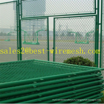 Баскетбольный стадион Chain Link Fencing / PVC Coated Chain Link Fence